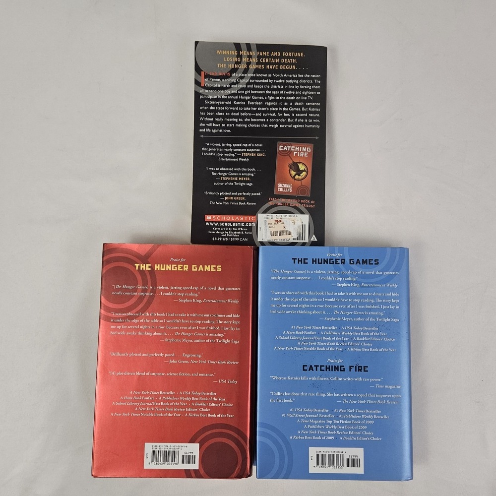 3 Hunger Games Trilogy by Suzanne Collins Book Set - Hardcover/Paperback - Picture 7 of 7